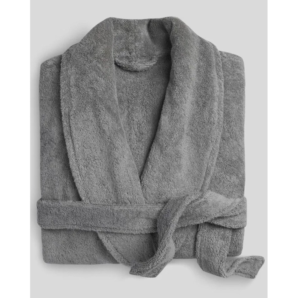 Parachute Classic Turkish Cotton Robe Stone Large NWT Luxury Spa Hotel Bathrobe